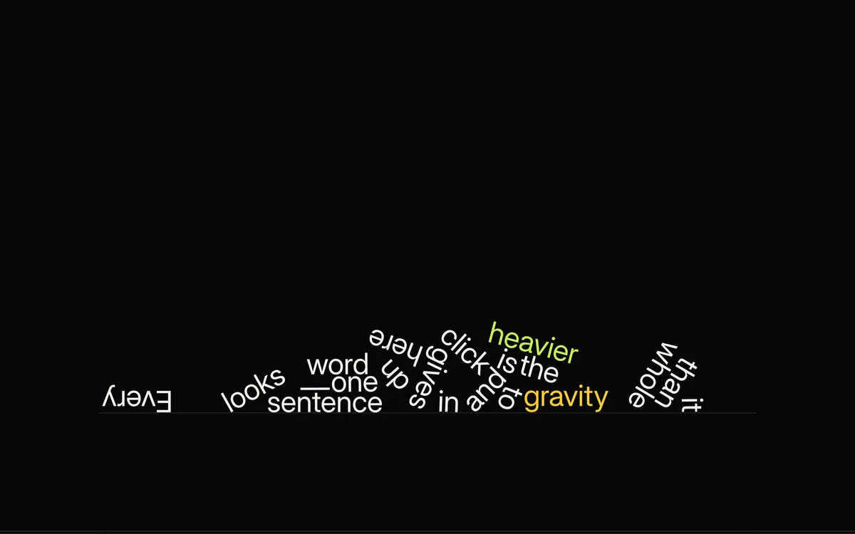 Falling Words