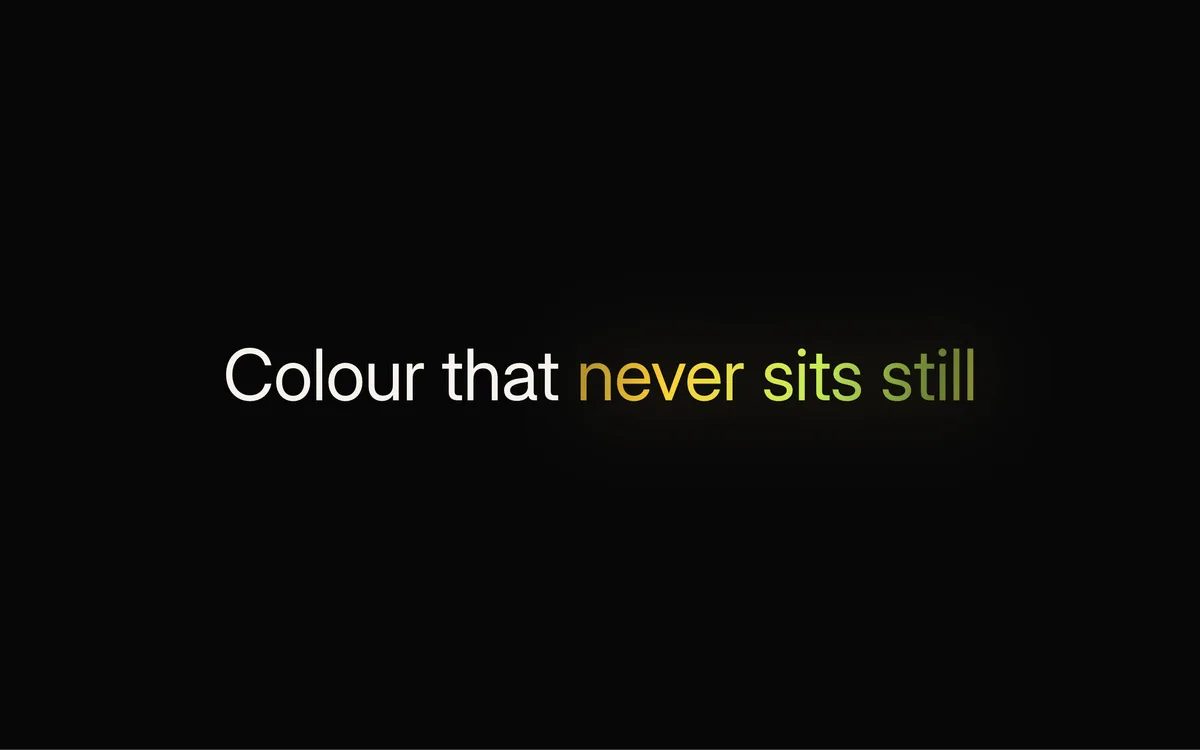Flowing Gradient Text